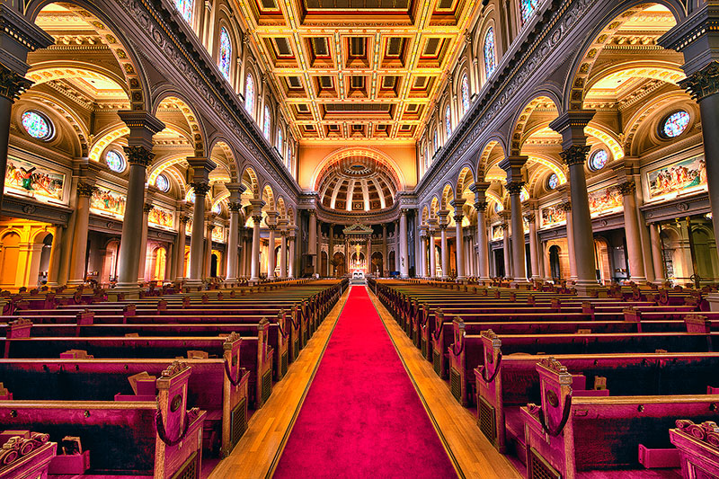 HDR,america,building,california,cathedral,church,city scape,cityscape,horizontal,ignatius,north america,saint ignatius church,san francisco,st. ignatius,united stat