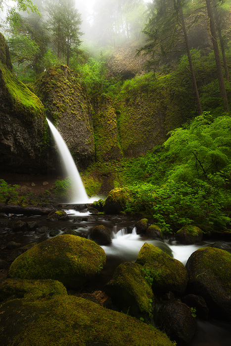 beautiful,columbia river gorge,north america,northwest,oregon,pacific northwest,ponytail falls,rock,stream,united states,vertical,water body,waterfall