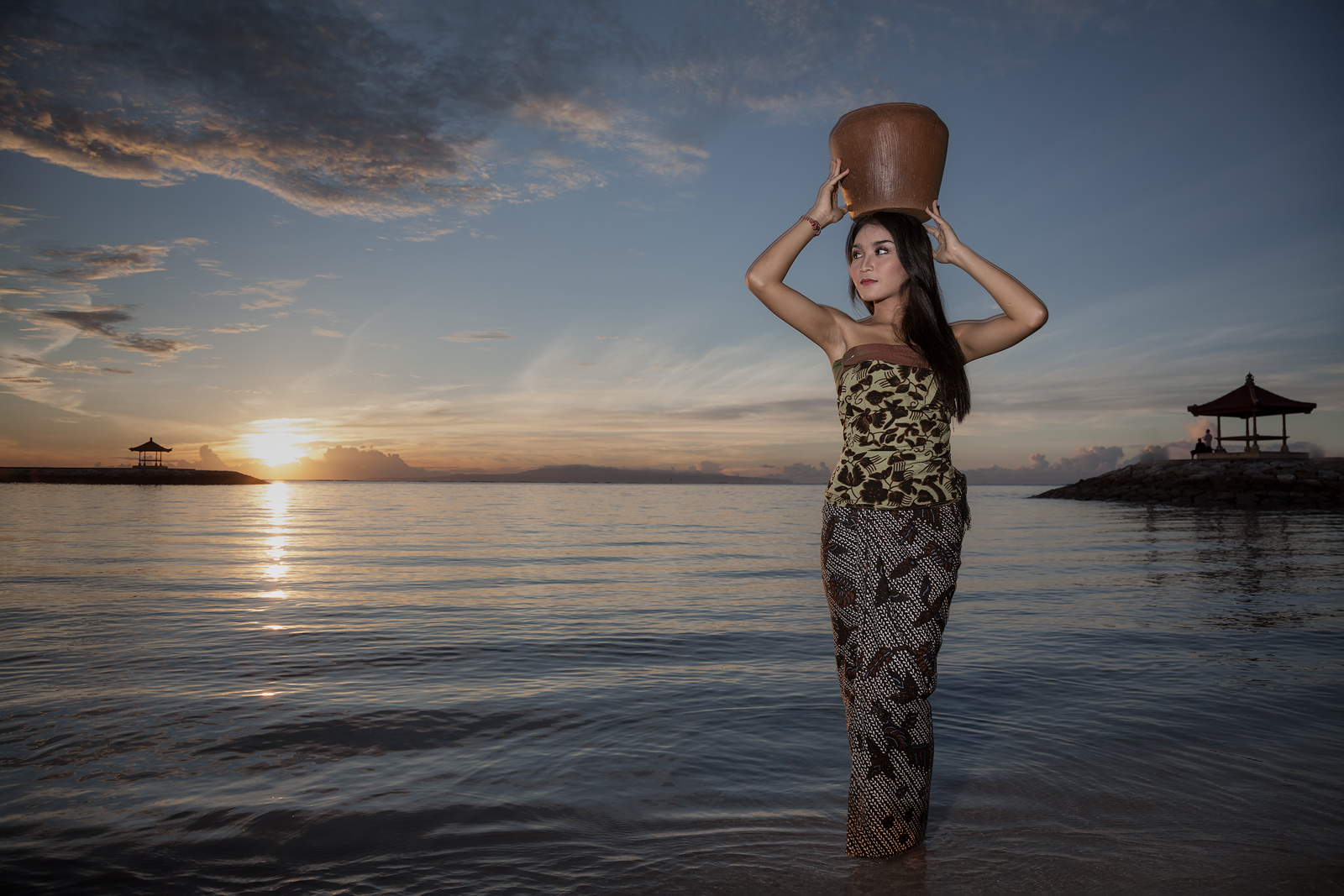 Indonesian Girl At Sunrise Bali Indonesia Ken Koskela Photography Llc