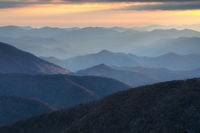 Cowee Mountains at Sunset