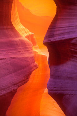 Brilliant colors inside an iconic slot canyon.
