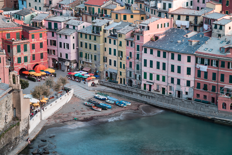 The beautiful harbor of Vernazza, part of Italy's Cinque Terre.