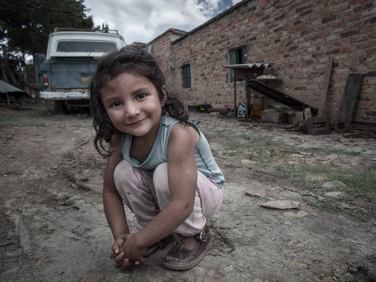 Angelic little Colombian girl from Villa de Leyva.