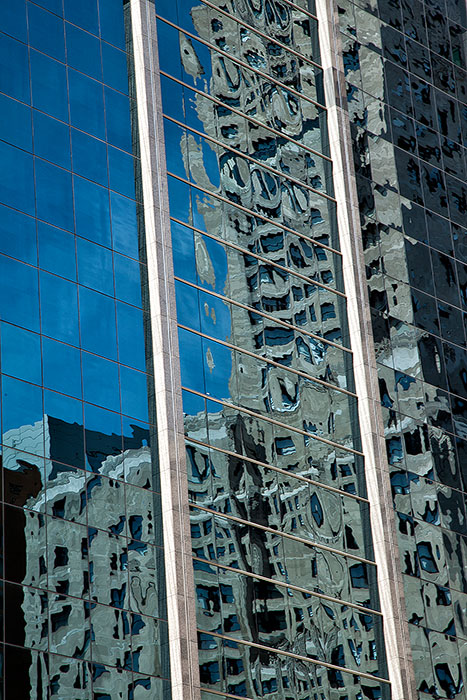 Window reflection in a Chicago skyscraper
